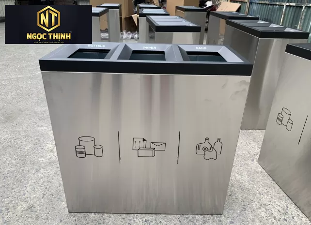 THÙNG RÁC CÔNG NGHIỆP PHÂN LOẠI RÁC THẢI SINH HOẠT , CÔNG TY